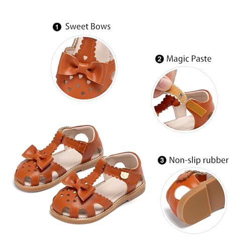 Image of GINFIVE Toddler Girls Sandals Girls Toddler Sandals Little Girls Kids Shoes