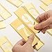 Pelopy 45 Pcs 6 Inch Brass Stencils Letters and Numbers Set Interlocking Letter Metal Stencils Curb Painting Kit for Labeling Tools Equipment Boxes Signs DIY and Craft Projects