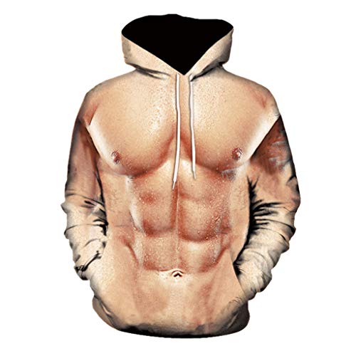 Reooly Sudadera con Capucha de Vacaciones para Hombres y Mujeres Gran Vientre...