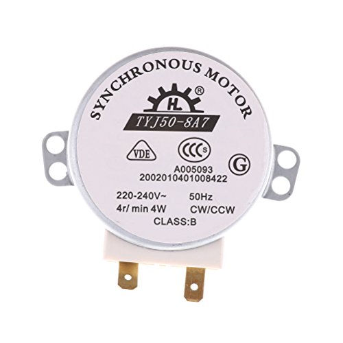 Motor síncrono AC 220V TYJ50-8A7 de 4 RPM con eje en D para microondas 3