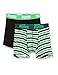 Produktbild Puma Jungen Boys Basic Boxer Printed Stripe 2P Boxershorts, Mehrfarbig (Classic Green 704), (Herstellergröÿe. 176) (2Er Pack)