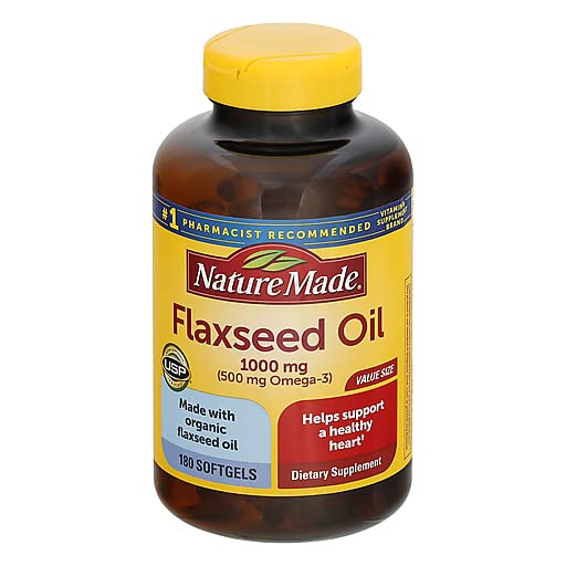Nature Made Flaxseed Oil 1000mg, 180 Softgels Amazon.in Health