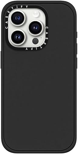 Miniatura 3 de CASETiFY Funda Impact para iPhone 15 Pro 4 veces probada contra caídas de grado militar, protección contra caídas de 8.2 pies - negro mate