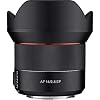 Rokinon AF 14mm f/2.8 Lens for Canon EF Mount DSLR Cameras - with Accessory Bundle