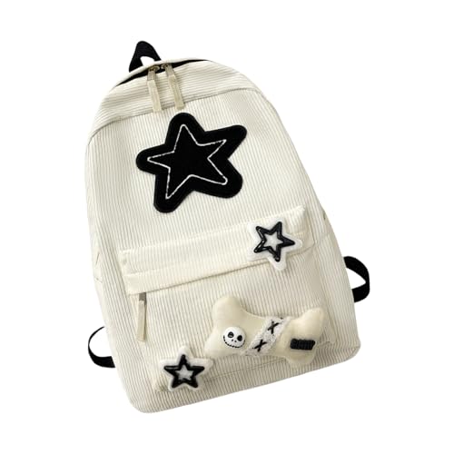 Mochila escolar estética informal con gran capacidad para niñas y adolescentes