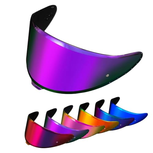 Image of PSLER RF-1400 RF 1400 visor - CWR-F2R Face Shield Helmet Visor Motorcycle Helmet Shield Accessories Replacement for RF 1400 CWR-F2R NXR2 Z8,Deep Purple