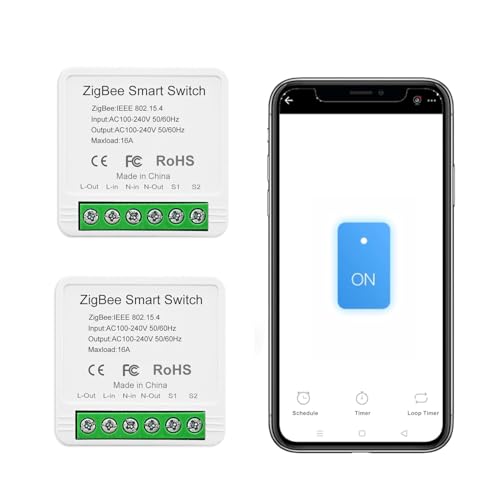 Ewelink 16A Zigbee Mini Smart Light Switch (2 Pack)