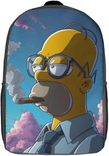 YINGD OSBELE Simpson Sac à dos pour enfants garçons Sac à dos The Simpsons Cartable Sac à dos Cartable Sac à dos Cartable Cartable Sac à dos Cartable...