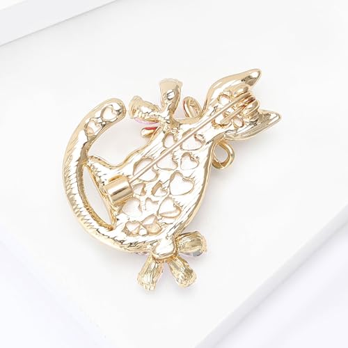 Image of Cute Animal Brooch Pins, Animal Theme Brooches Accessories for Clothes, Birthday Christmas Gift for Women
