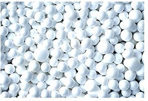 Image of Casa Copenhagen Premium Virgin Grade Thermocol Balls Refill for Pillows, Sofa, Bean Bags, Soft Toys & Beans for Bean Bag Refill 1 Kg (White)