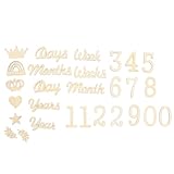 Accesorios para fotografía de bebés: vale la pena momentos del crecimiento de su bebé. estas tarjetas de crecimiento son recuerdos preciosos, accesorios para fotografías de del bebé