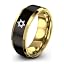 10 - Yellow Gold Black Tungsten