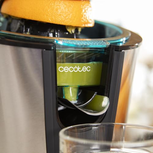 Cecotec Presse agrumes électrique à bras EssentialVita Hyden 600 Steel. filtre en acier inoxydable 2 cônes amovibles levier de pression système anti goutte compatible lave vaisselle. - vue 6