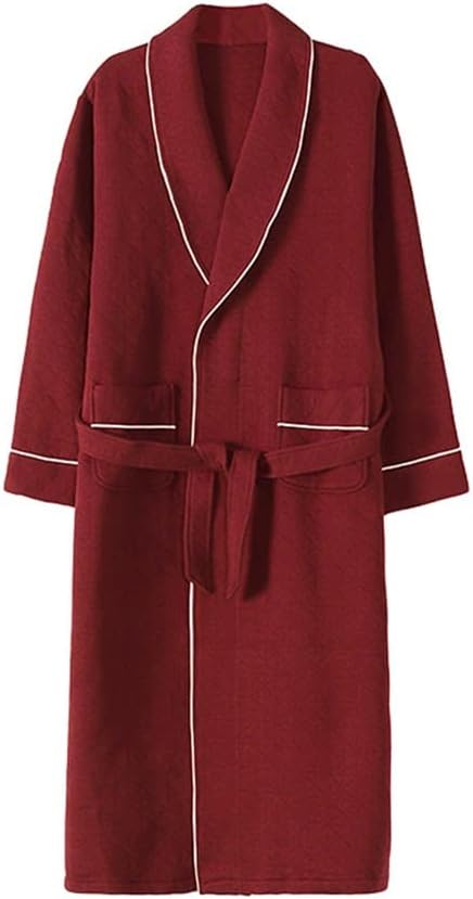 Cotton Bathrobes Men Bathrobes Hotel Nightgown Bathrobe Lounge Sleepwear Bath Robe Male Dressing Gown