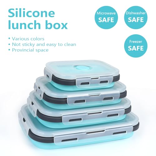 Set-of-4-Collapsible-Foldable-Silicone-Food-Storage-ContainersKtichen-Collapsible-Storage-Bowls-with-Airtight-Plastic-Lids-for-Leftover-Silicone-Lunch-Box-MicrowaveDishwasherFreezer-Safe