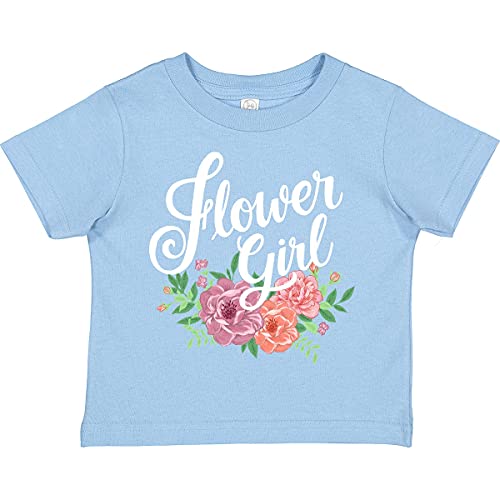 inktastic Flower Girl Hand Lettering with Flowers Illustration Toddler T-Shirt