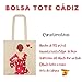 Imagen de IllustrArte Bolsa Tote Cádiz Diseño Flamenca