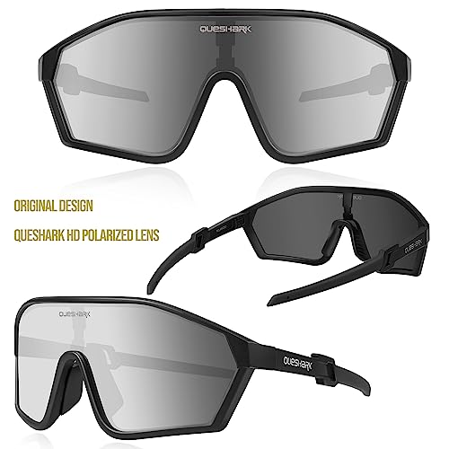 Queshark Sports Polarized Cycling Glasses for Men and Women - Lightweight MTB Sunglasses for Cycling Hiking, Running, and Baseball - Image 2