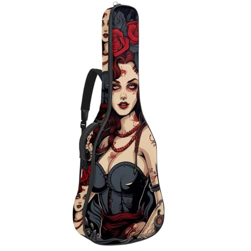 Housse de guitare acoustique contre la pluie et les chocs avec sac de transport rembourré 42.9 in