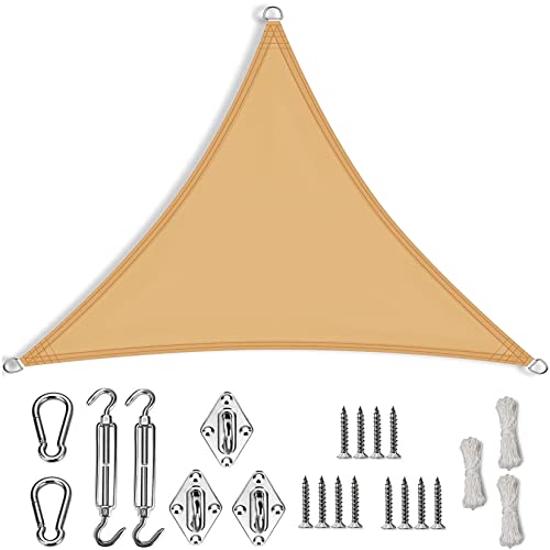 Voile d'ombrage imperméable en polyester résistant RYNS 4.4m - 2