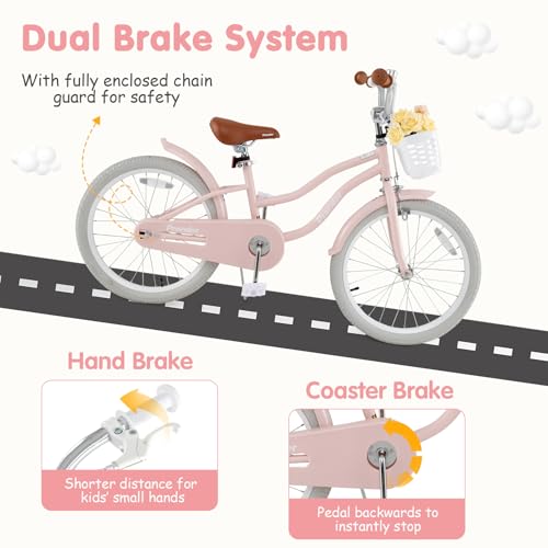 Image of BABY JOY Kids Bike, 12 14 16 18 20 Inch Boys Girls Bike w /Removable Basket