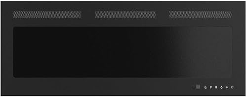 Miniatura 4 de BETELNUT Chimenea eléctrica de 40 pulgadas montada en la pared y empotrada con control remoto calentador de chimenea de pared ultrafino de 7501500 W