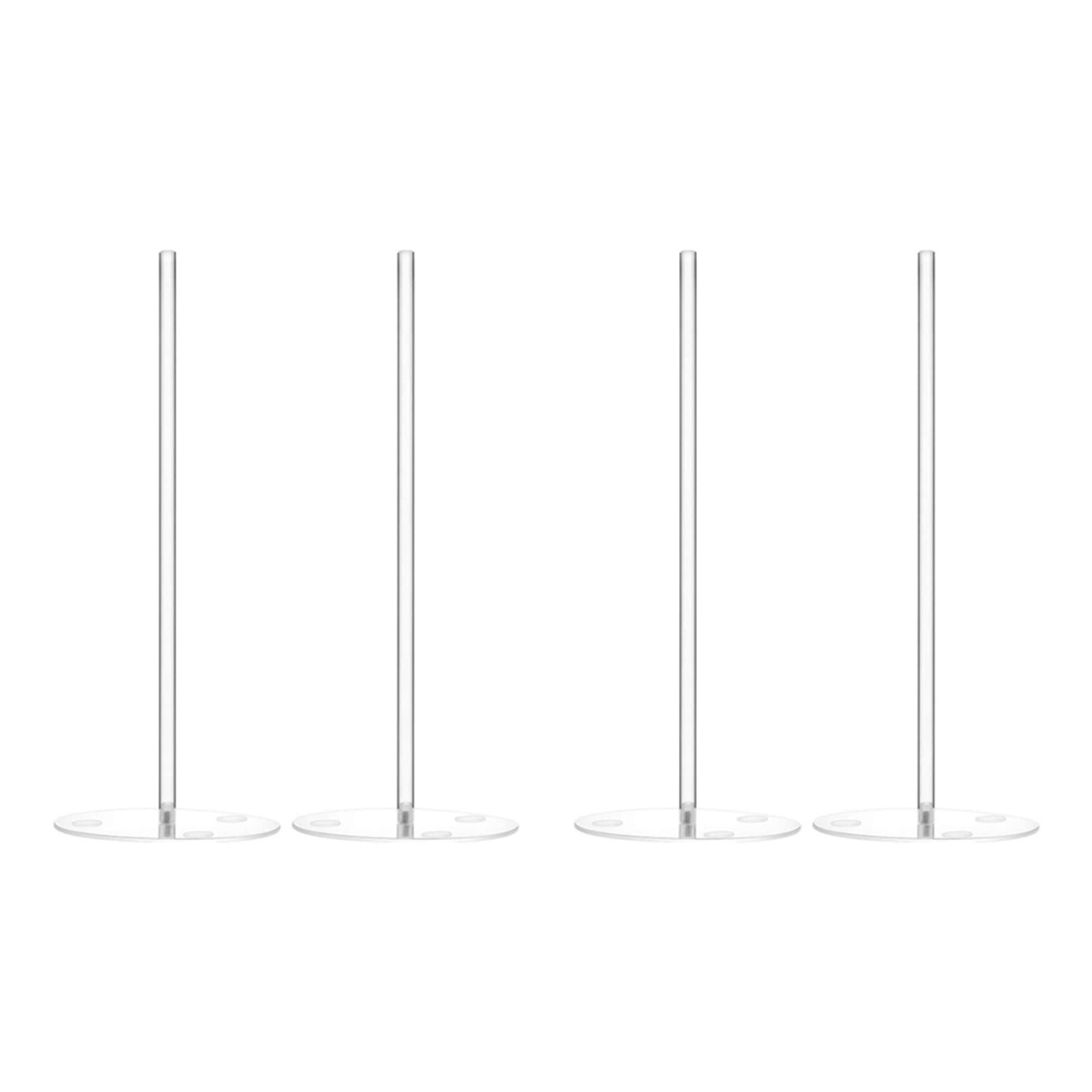 Hndhbfgrt 4 Pieces Acrylic Donut Stands Clear Bagels 5.9 Inch Round Stand Holder Dessert Stand Table for Christmas Party