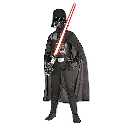 Rubies Disfraz Darth Vader Classic para niños y niñas, Jumpsuit impreso con cinturón, cubrebotas, capa y máscara moldeada, Oficial Star Wars para Navidad, Carnaval, Halloween y Fiestas | Ya disponible en tu tienda friki favorita! En mundofriki.es!