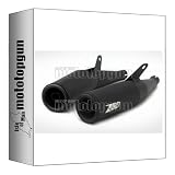 zard racing scarico acciaio nero compatibile con ducati gt 1000 2009 2010 2011 mototopgun