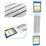 SEWACC チェストエクスパンダー 取り外し可能スプリングスチール式 腕 胸筋トレーニング器具 上半身筋力強化用 自宅 オフィスの筋力トレー