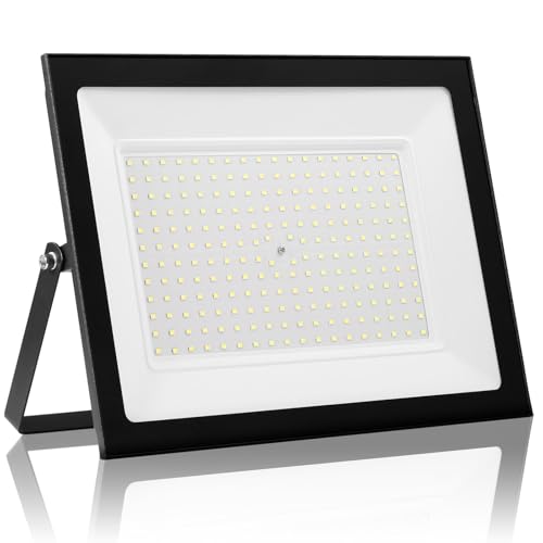 Sararoom 200W LED Flood Light Ourdoor, 20000LM Super Bright LED Security Light, 6500K Daylight White Outdoor Floodlight, IP66 Waterproof Ultra Thin Wall Light for Garden, Backyard, Yard, Garage