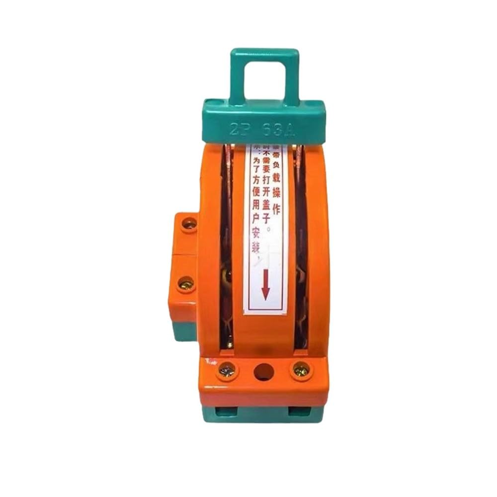 Aundhegrtt As Shown 2 Pole Double Throw Knife Disconnect Switch 63A Dpdt Cutter Safety Disconnect Switch Power Disconnect Switch