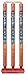 VINOX Present MRF Popular Willow Cricket BAT with 3 Ball and Stumps and Bail Combo BAT Size No. (4)