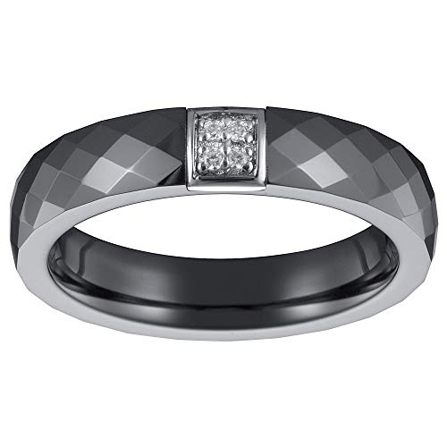 Bague Alana en Argent avec oxyde de zirconium blanc - Phebus Ceranity