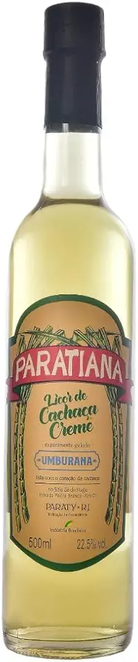 Licor de Cachaça Creme Umburana Paratiense 500 ml Artesanla Premium Gourmet Paraty Destilada Sobremesa Fino Churrasco Drink Coquetel