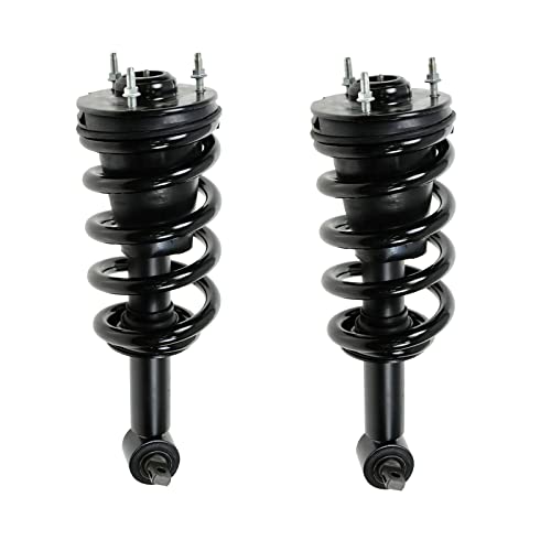Image of TRQ Front Complete Strut & Shock Spring Assembly Pair 2 Piece Set Compatible with 07-13 Chevrolet Silverado 1500 07-13 GMC Sierra 1500