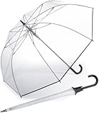 happy rain Happy Rain XL Golfparaplu, transparant, doorzichtig met automatische opening, Ø122cm