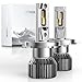 WAIXINGREN H4 LED Headlight Bulbs 120W 32000LM Super Bright 6500K White with Fan, H4 Headlight Bulbs with Upgraded Intelligent Driver, IP65 Waterproof, Plug and Play, Pack of 2 (H4/9003/HB2)