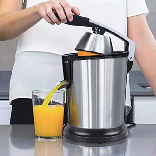 Entsafter, Entsafter-Maschine, Edelstahl Zitrone Elektrische Entsafter 160W Fruchtpresse Frischer Saft, zur Nährstoffkonservierung