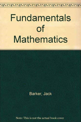 Fundamentals of Mathematics 0030322227 Book Cover