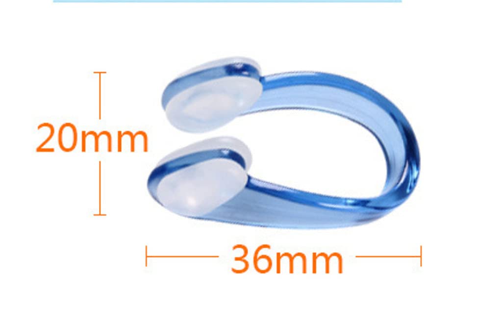 Nadador silicona nariz pinza impermeable Natación protector nadar adultos niños buceo 2 unids azul