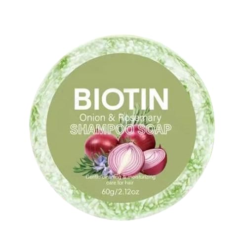 Jabón De Champú De Romero De Cebolla, 60 G De Champús De Cebolla Natural Sólido, Cebollas Portátiles Rosemary Shampoos Jabón Para Viajes, Duchas Posteriores