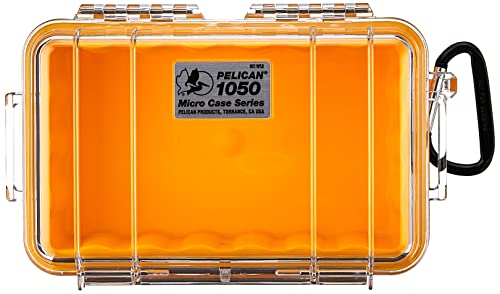 Maleta protectora Pelican 1050 Micro Case Amarilla/Transparente miniatura 2