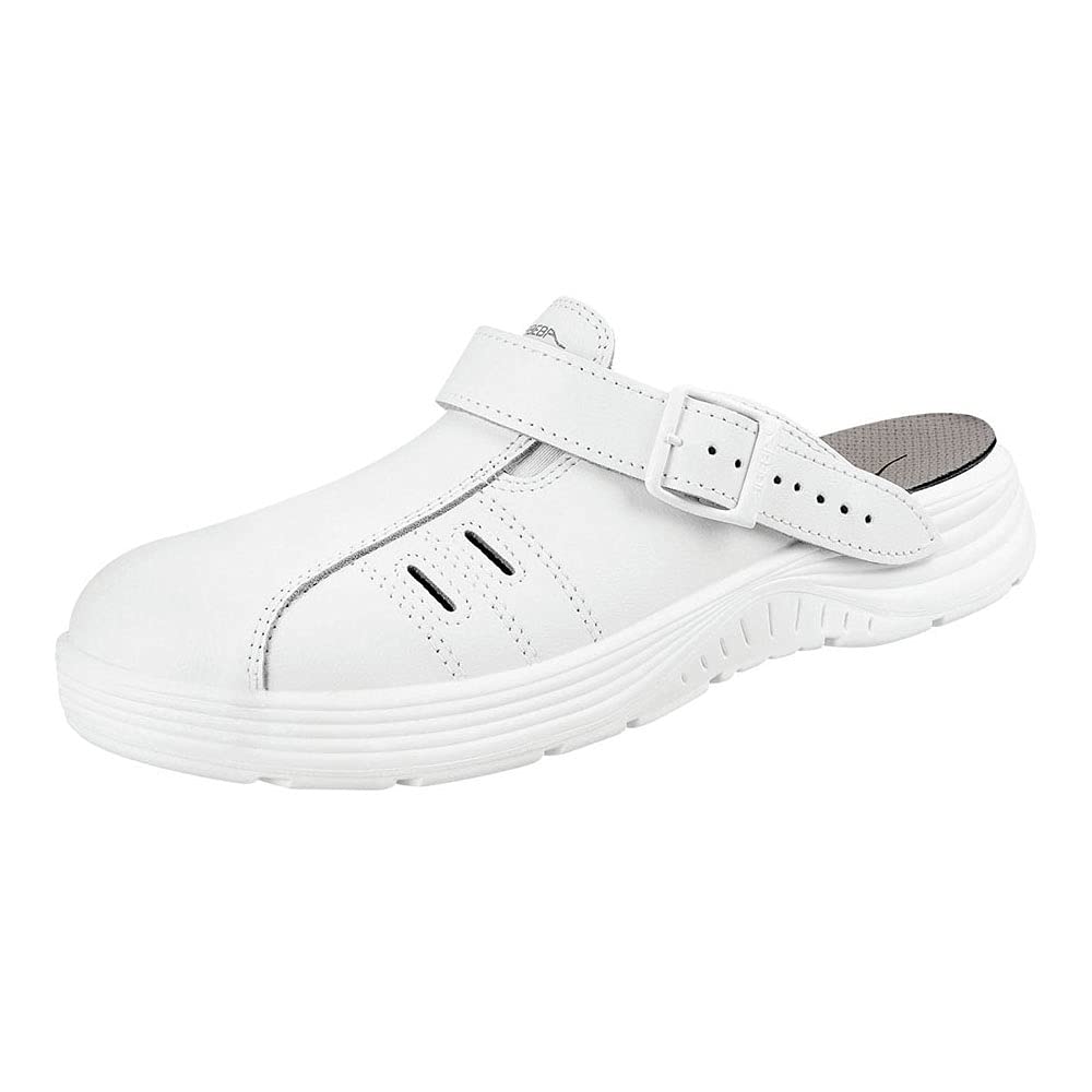 Abeba Clog 711141 - x lekki, gładka skóra, biały, certyfikowany, rozmiar 43