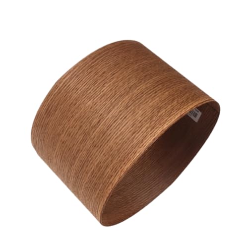 Chapa de roble ahumado de 2,5 m x 0,14 m, color café claro, 0,5 mm, para interiores, bricolaje y renovaciones de muebles