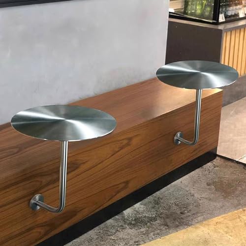 Table de bar en acier inoxydable de 50cm idéale pour coin café cosy
