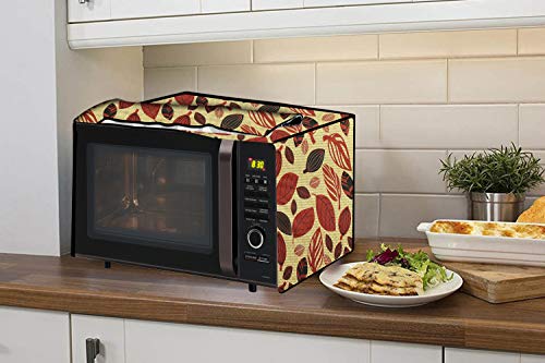 Image of Stylista Microwave Oven Cover for Panasonic 23L NN-CT353BFDG Ditzy Pattern Yellow Base