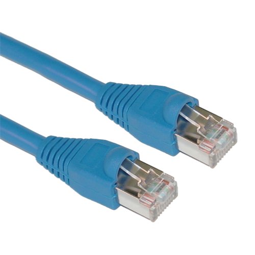Offex Shielded Cat5e Ethernet Cable, Snagless/Molded Boot, 14-Foot, Blue (OF-10X6-56114)