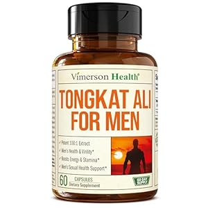 Tongkat Ali for Men: Premium & Potent Testosterone Supplement for Men with Longjack Tongkat Ali Powder – Male Enhancing Supplement for Workout. Testosterone Support & Muscle Builder. 60 Capsules
