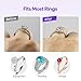 Yaogniy 12-Pack Ring Sizer for Loose Rings, 4 Sizes Invisible Ring Size Adjuster, Spiral Bands Size Resizer, Clear TPU Rings Guards for Women Men, No Cut Comfortable Band Tightener Fits 2-6mm Bands